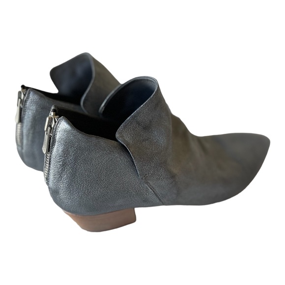 Officine Creative metallic blue leather bootie shoe 37 - Picture 2 of 6